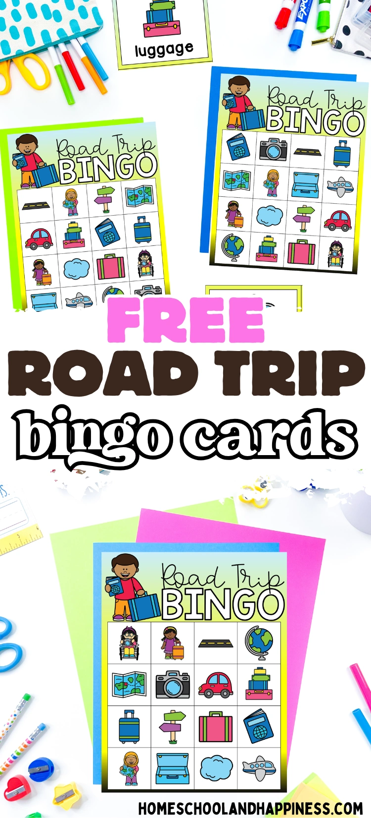 Road Trip Bingo cards