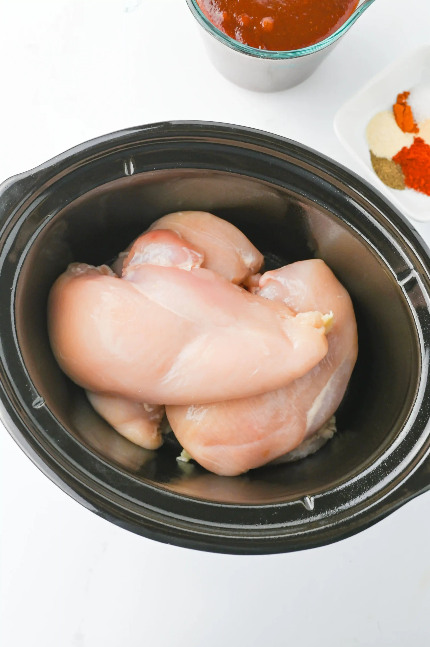 chicken breasts in a crockpot