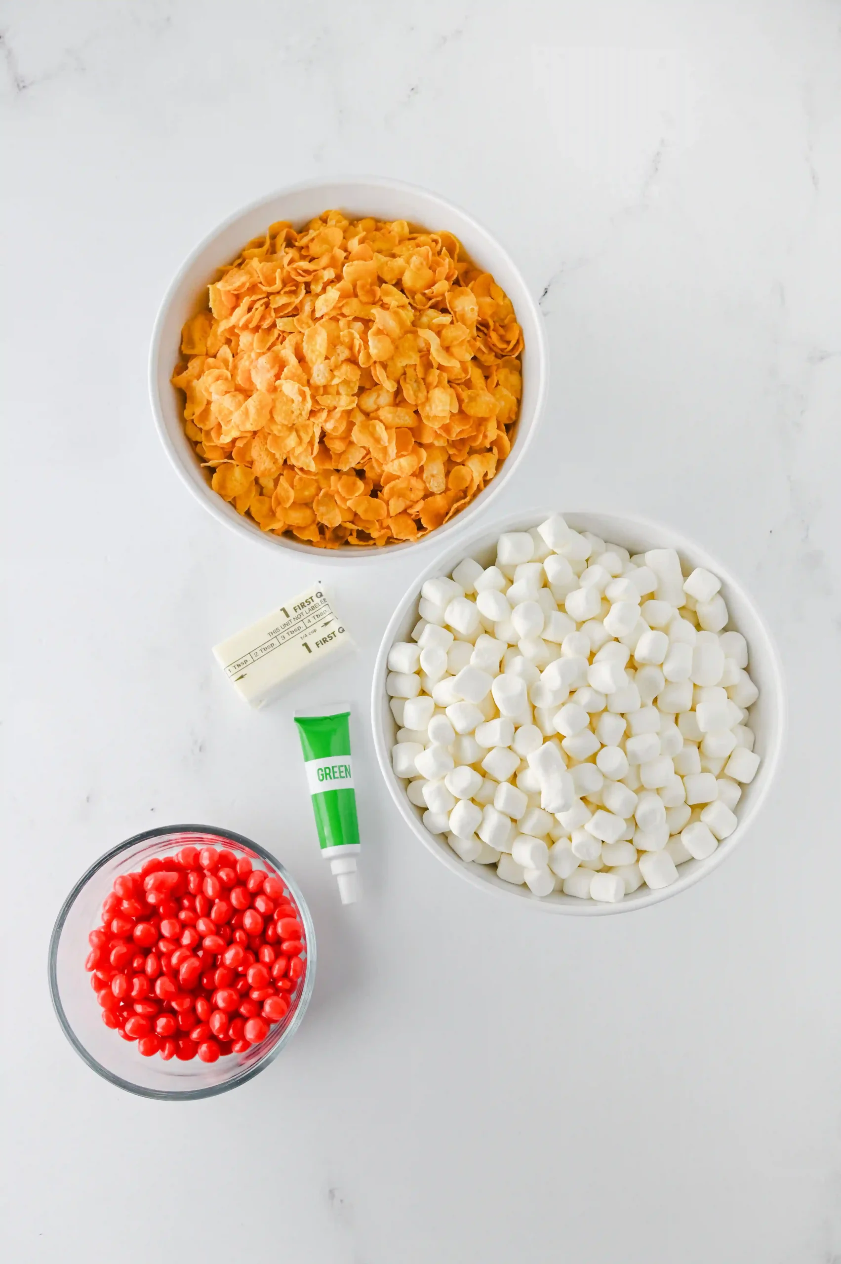 ingredients for these cornflake wreaths